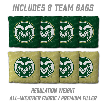 NCAA Colorado State Rams 2' X 3' All-Wood Cornhole Set - Alt 3