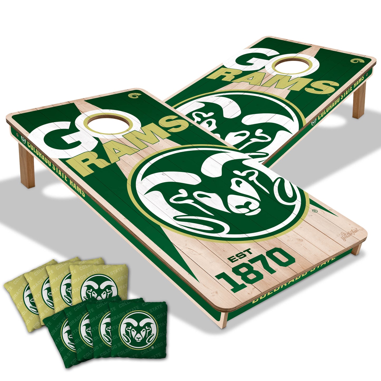 NCAA Colorado State Rams 2' x 4' Slogan Series Cornhole