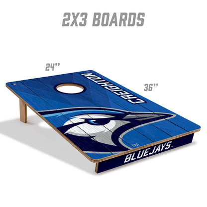 NCAA Creighton Bluejays 2' X 3' All-Wood Cornhole Set - Alt 4