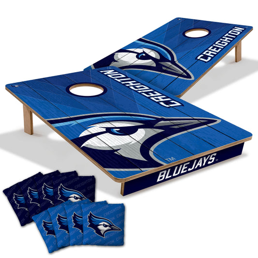 NCAA Creighton Bluejays 2' X 3' All-Wood Cornhole Set-main
