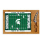 Michigan State Spartans - Icon Glass Top Cutting Board & Knife Set