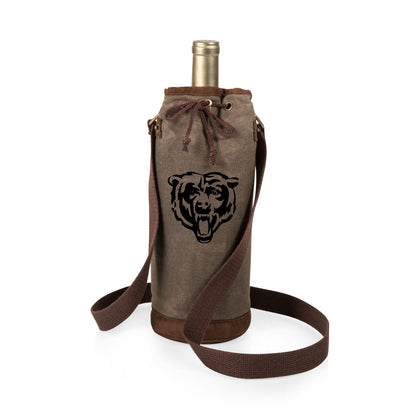 Chicago Bears - Waxed Canvas Wine Tote
