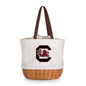 South Carolina Gamecocks - Coronado Canvas and Willow Basket Tote