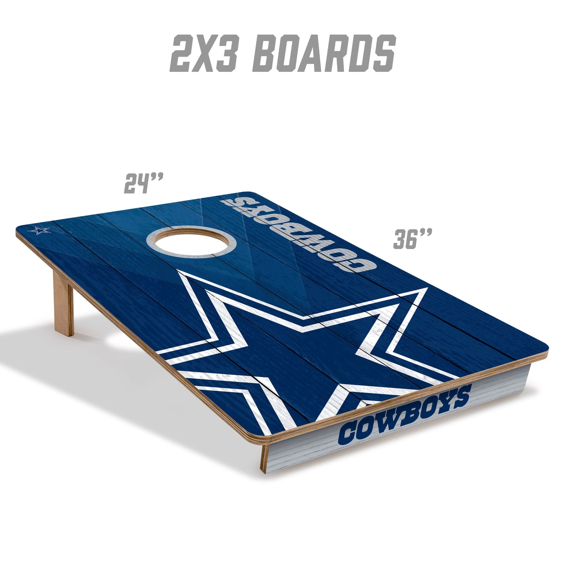 NFL Dallas Cowboys 2' X 3' All-Wood Cornhole Set - Alt 4