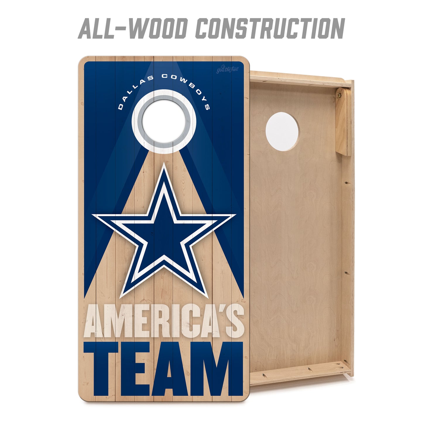 NFL Dallas Cowboys 2' x 4' All-Wood Cornhole Set