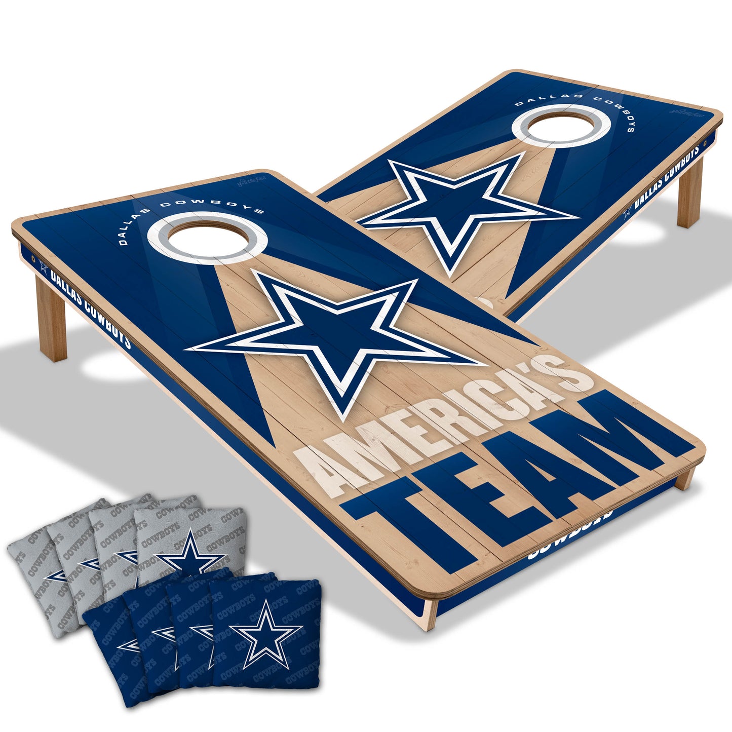 NFL Dallas Cowboys 2' x 4' All-Wood Cornhole Set