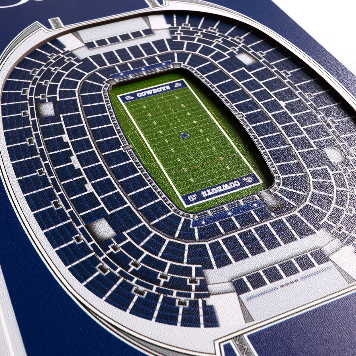 NFL Dallas Cowboys 3D Stadium Banner 8' X 32'