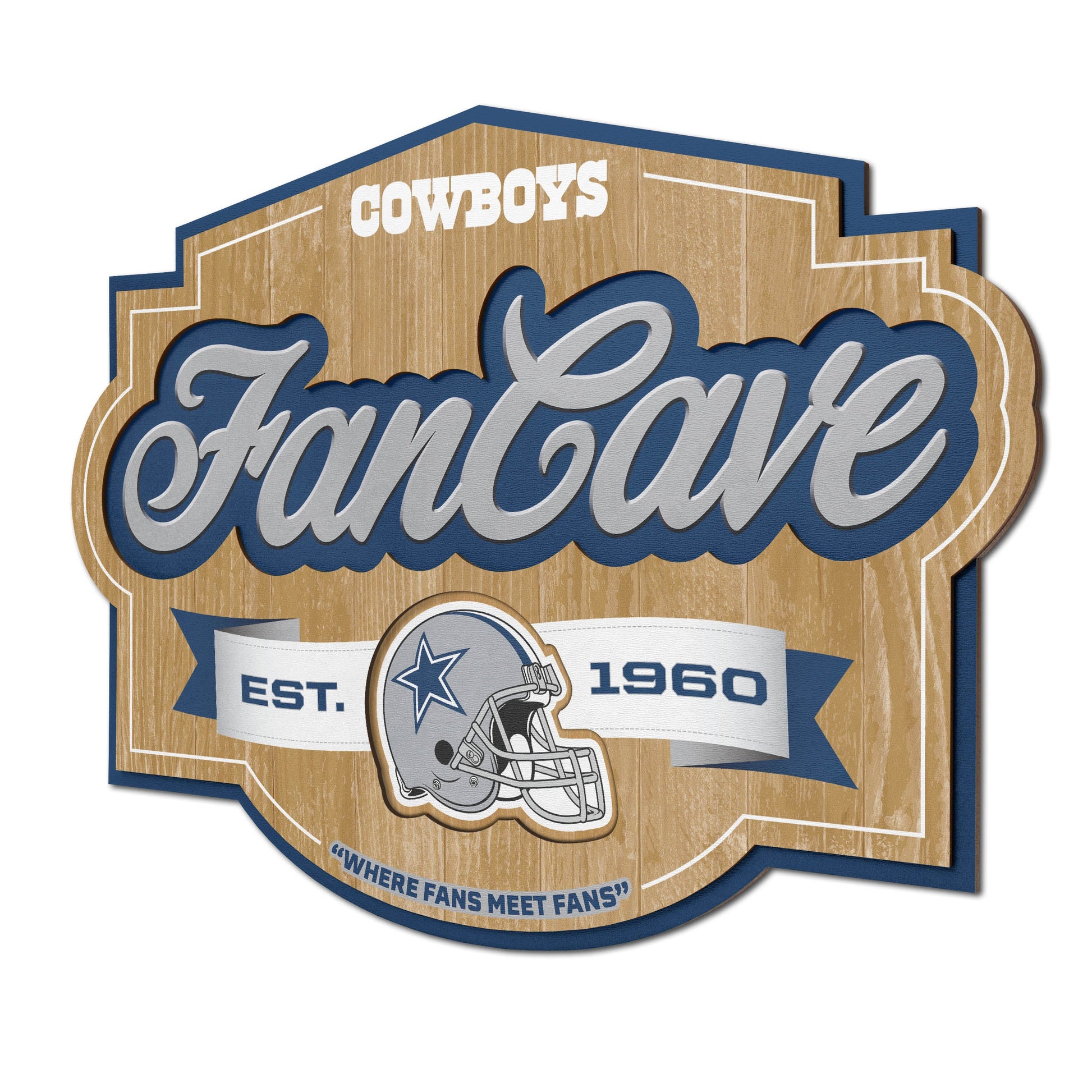 Dallas Cowboys Fan Cave Wall Art