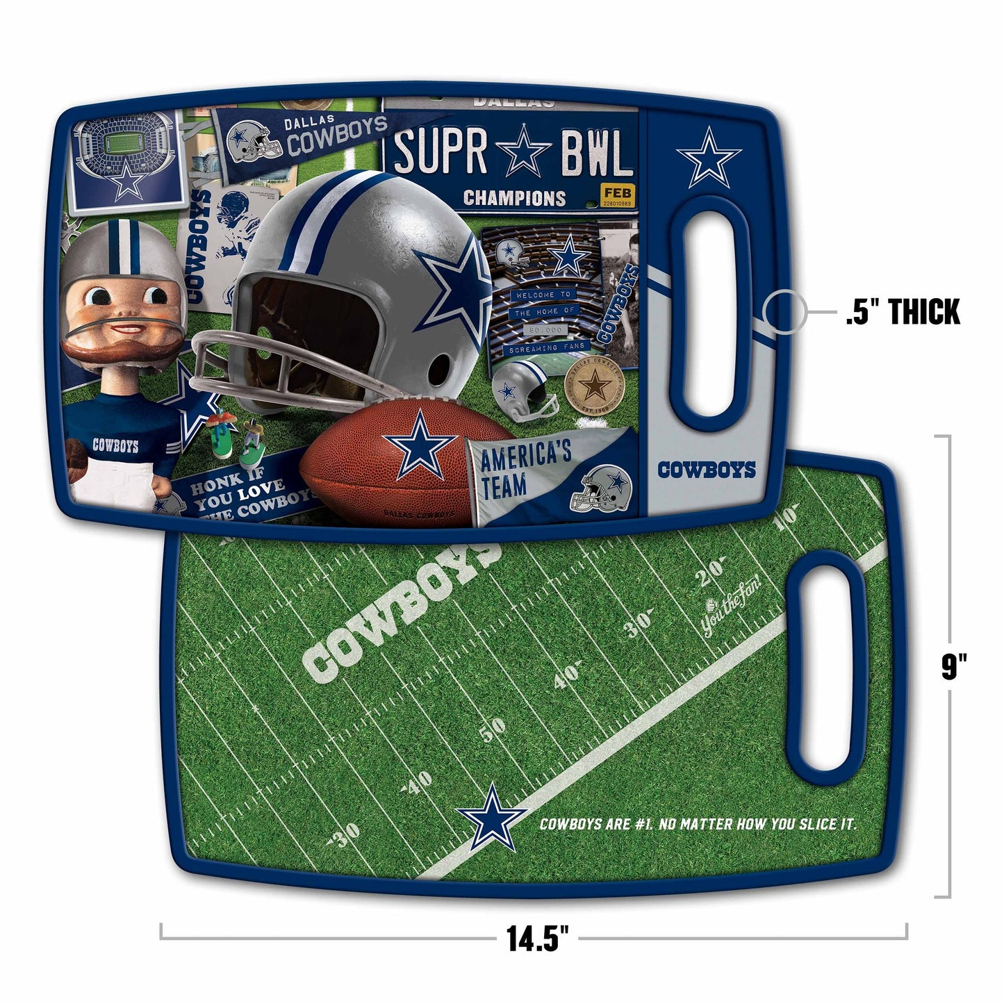 Dallas Cowboys Retro Series Cutting Board Alt 1
