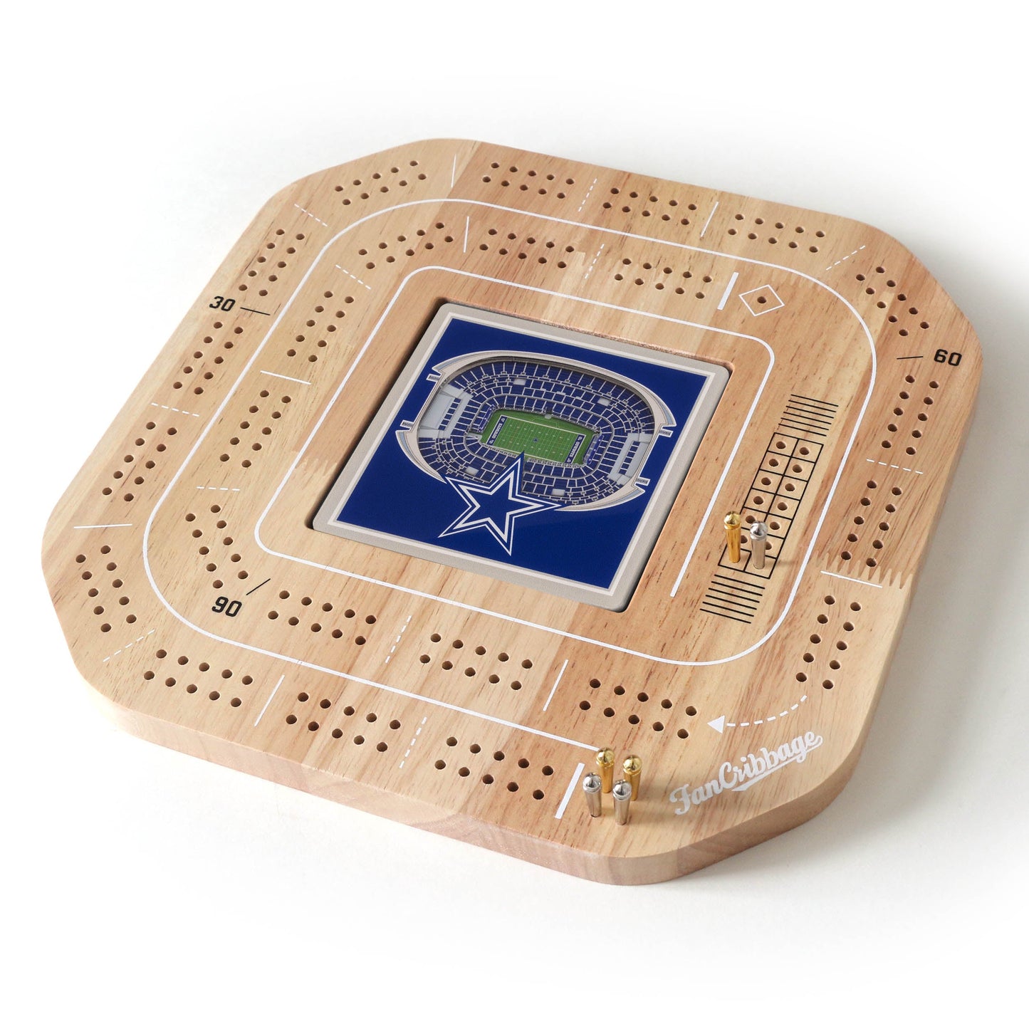 NFL Dallas Cowboys StadiumView Cribbage Game