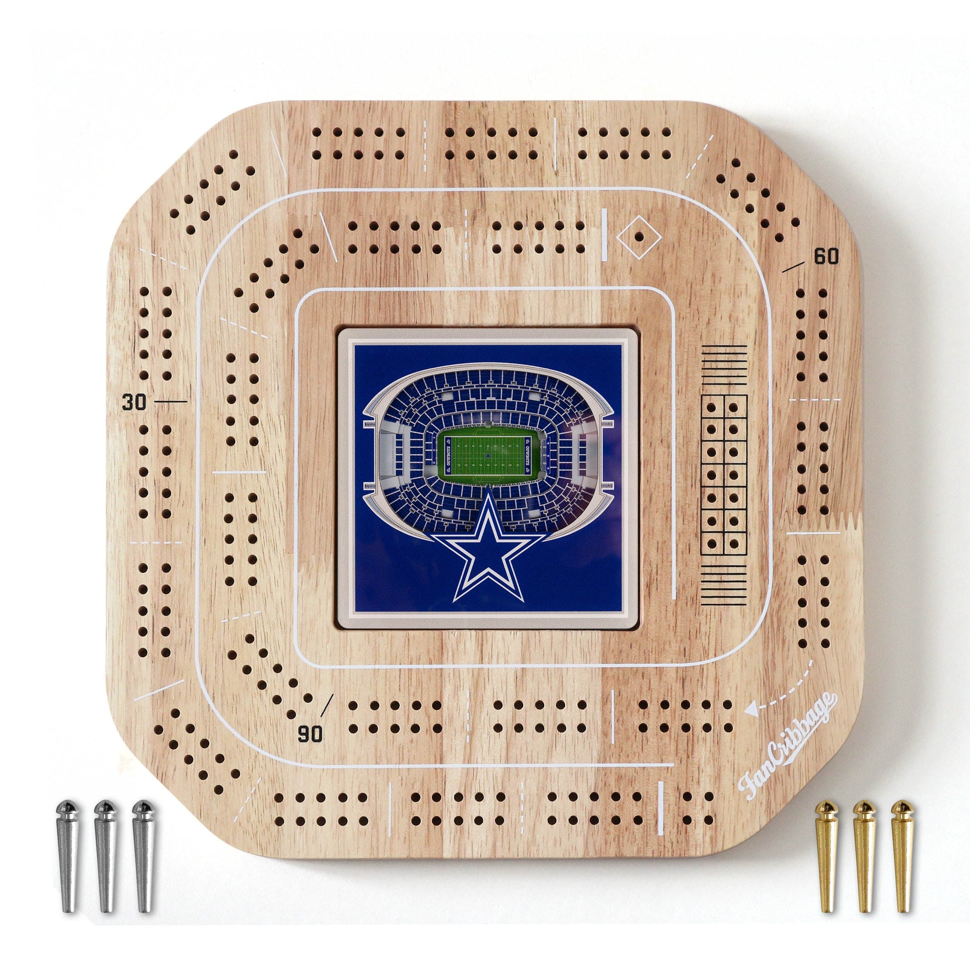 NFL Dallas Cowboys StadiumView Cribbage Game