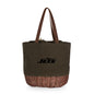 New York Jets - Coronado Canvas and Willow Basket Tote