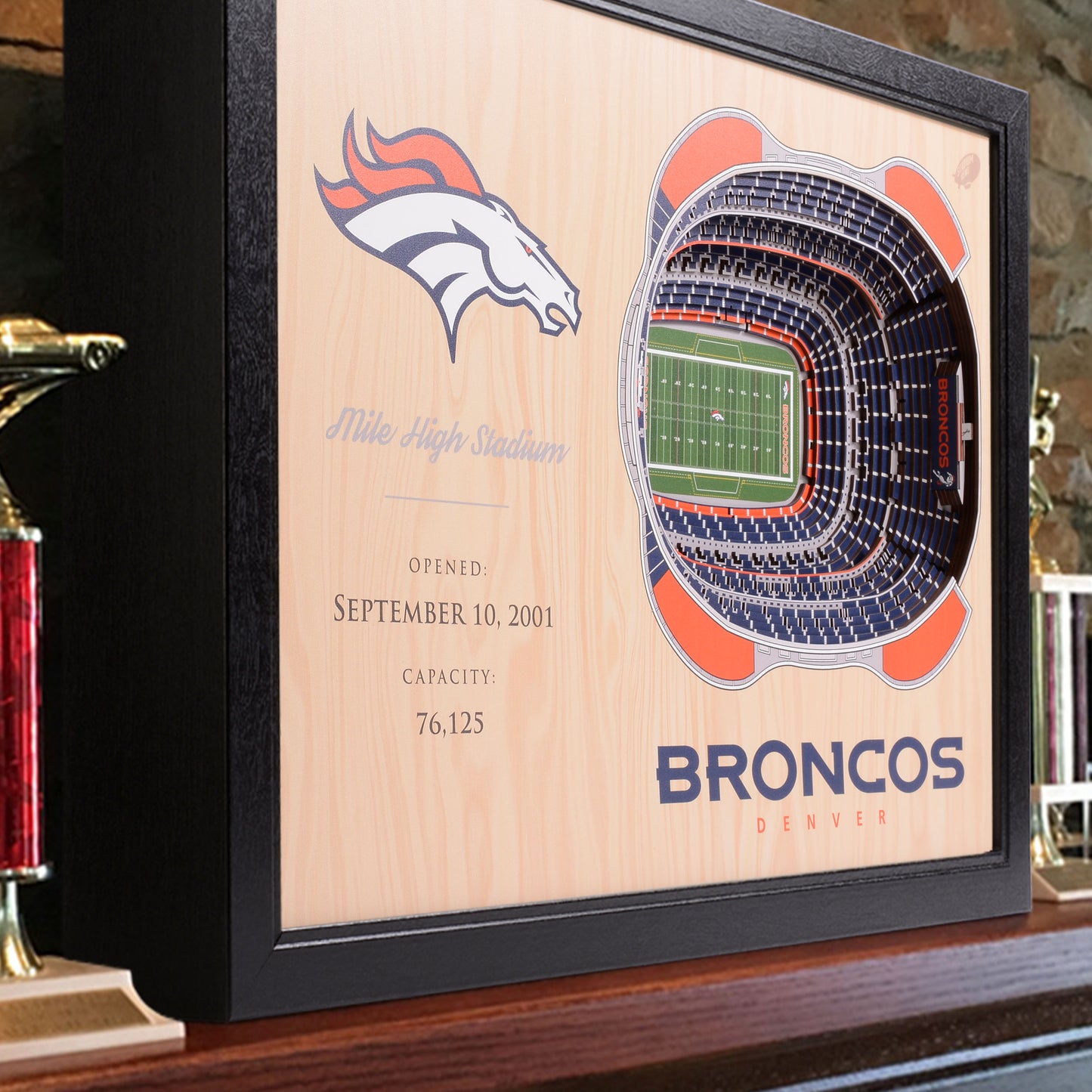 NFL Denver Broncos 25-Layer StadiumView Wallart