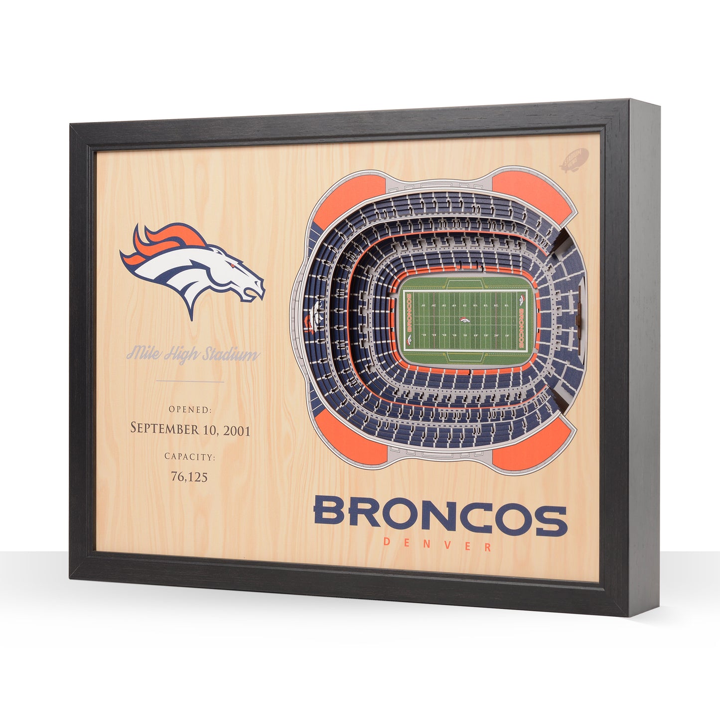 NFL Denver Broncos 25-Layer StadiumView Wallart