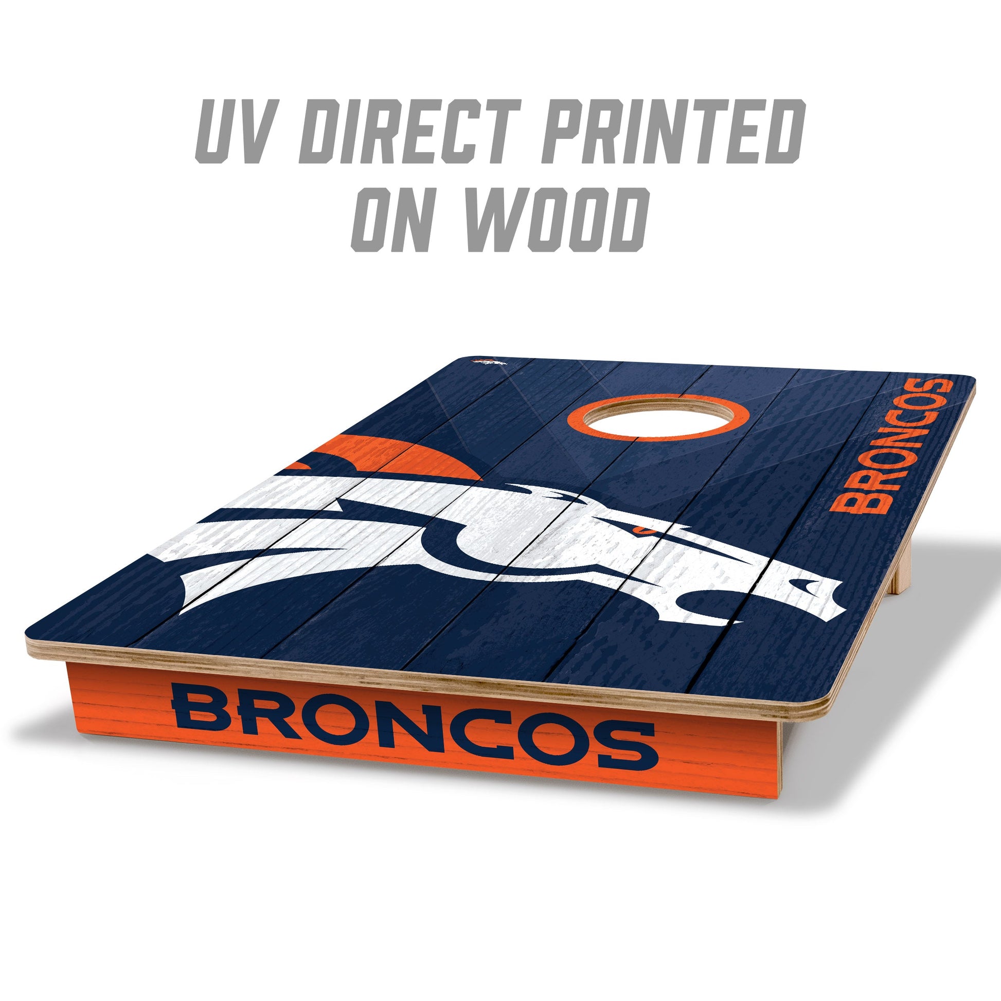 NFL Denver Broncos 2' X 3' All-Wood Cornhole Set - Alt 1