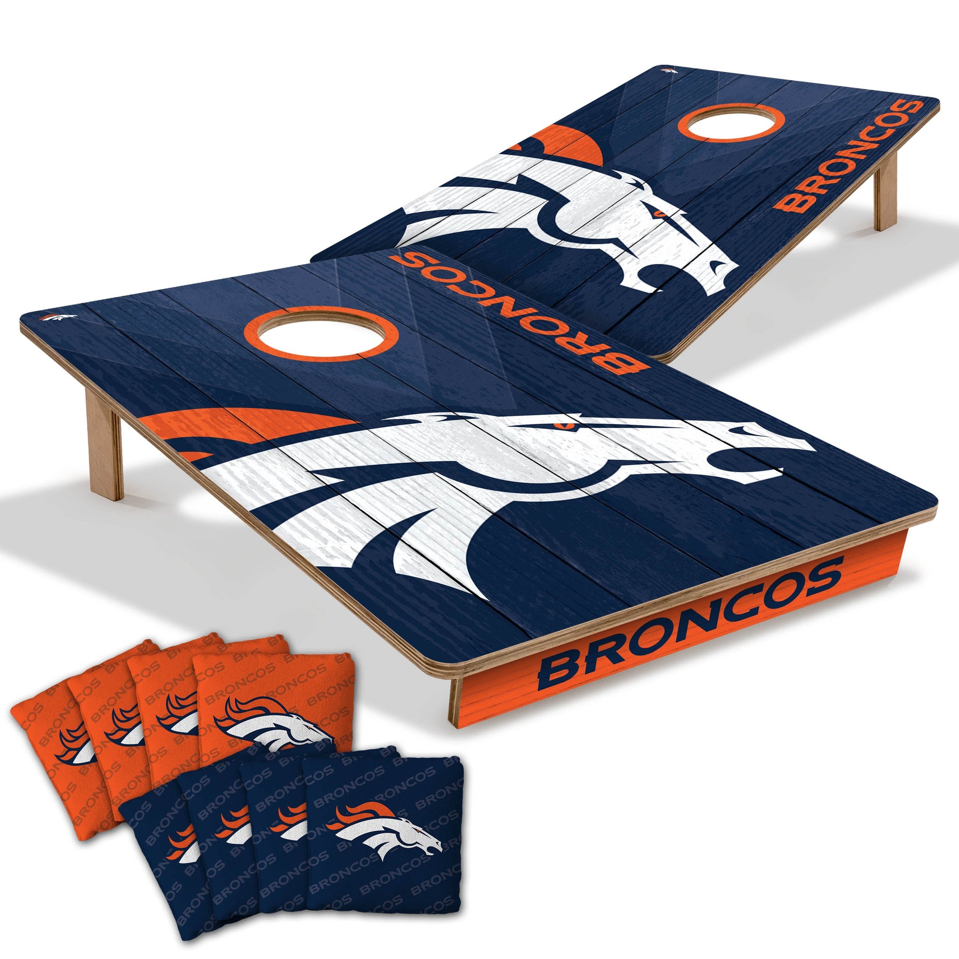 NFL Denver Broncos 2' X 3' All-Wood Cornhole Set-main