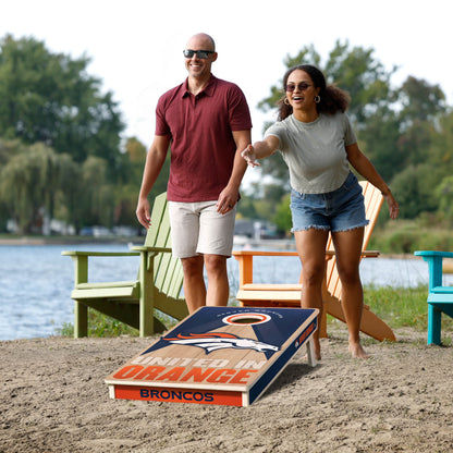 NFL Denver Broncos 2' x 4' Slogan Series Cornhole