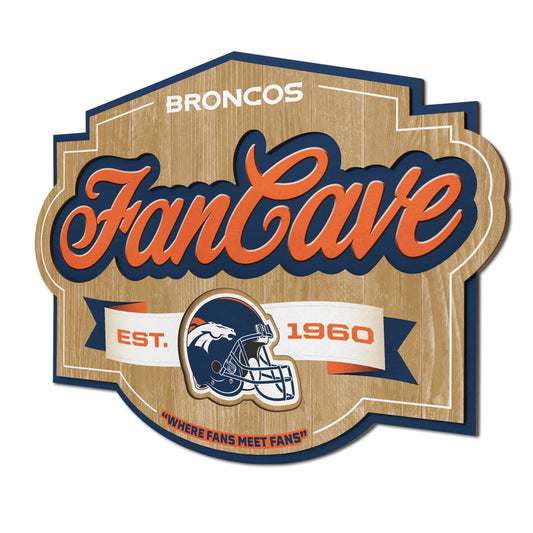 Denver Broncos Fan Cave Wall Art