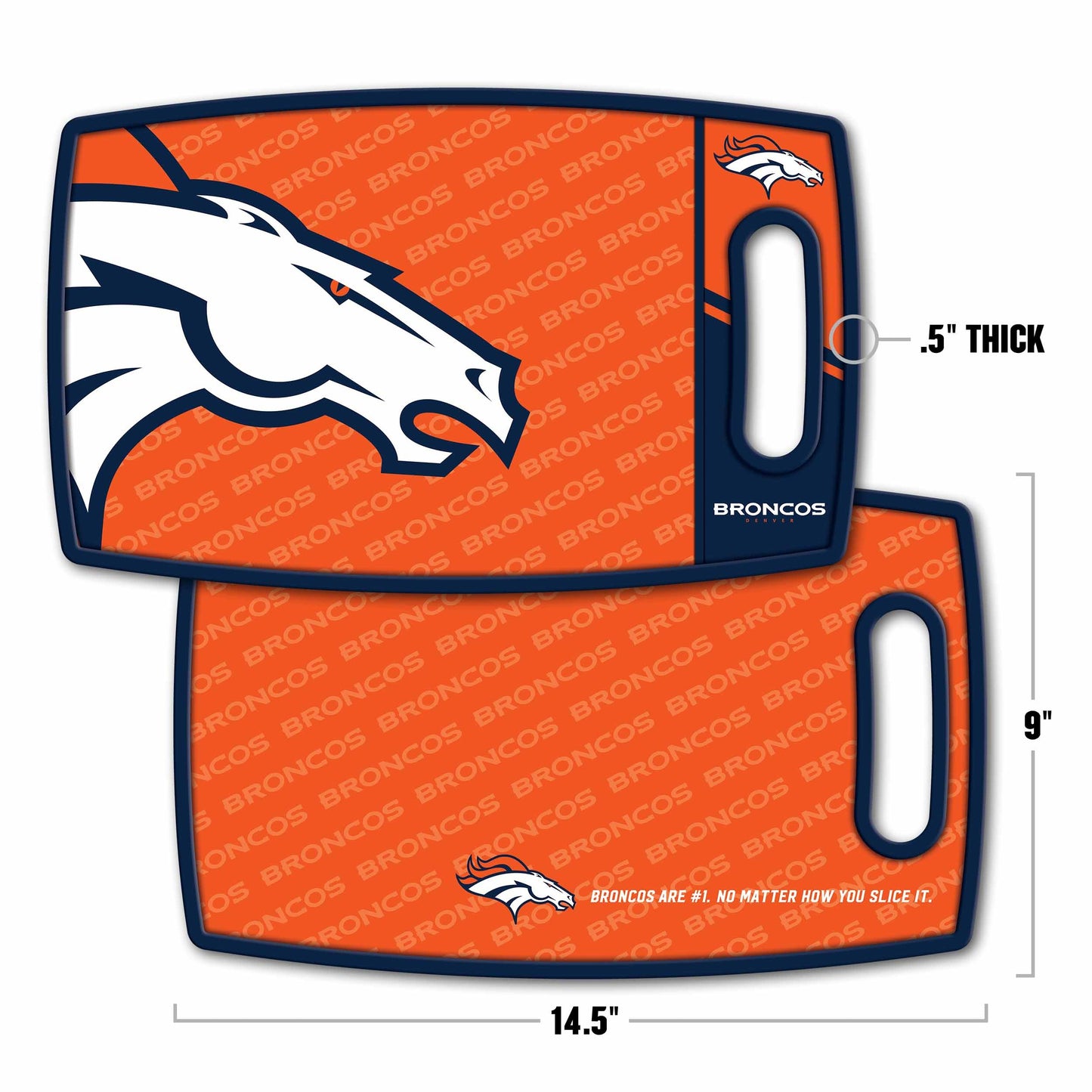 Denver Broncos Logo Series Cutting Board Alt 1