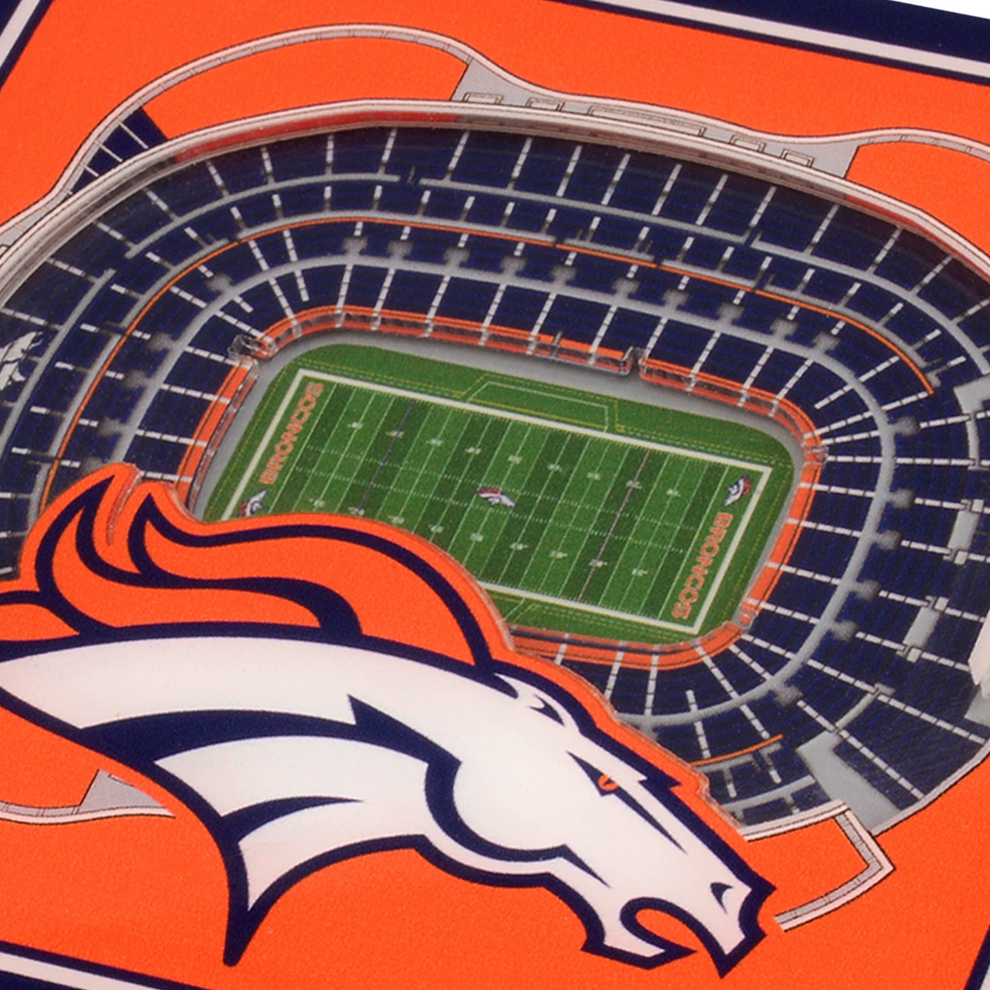 NFL Denver Broncos StadiumView Cribbage Game