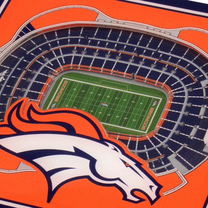 NFL Denver Broncos StadiumView Cribbage Game