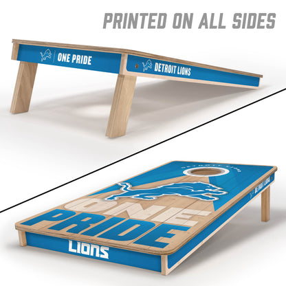 NFL Detroit Lions 2' x 4' All-Wood Cornhole Set