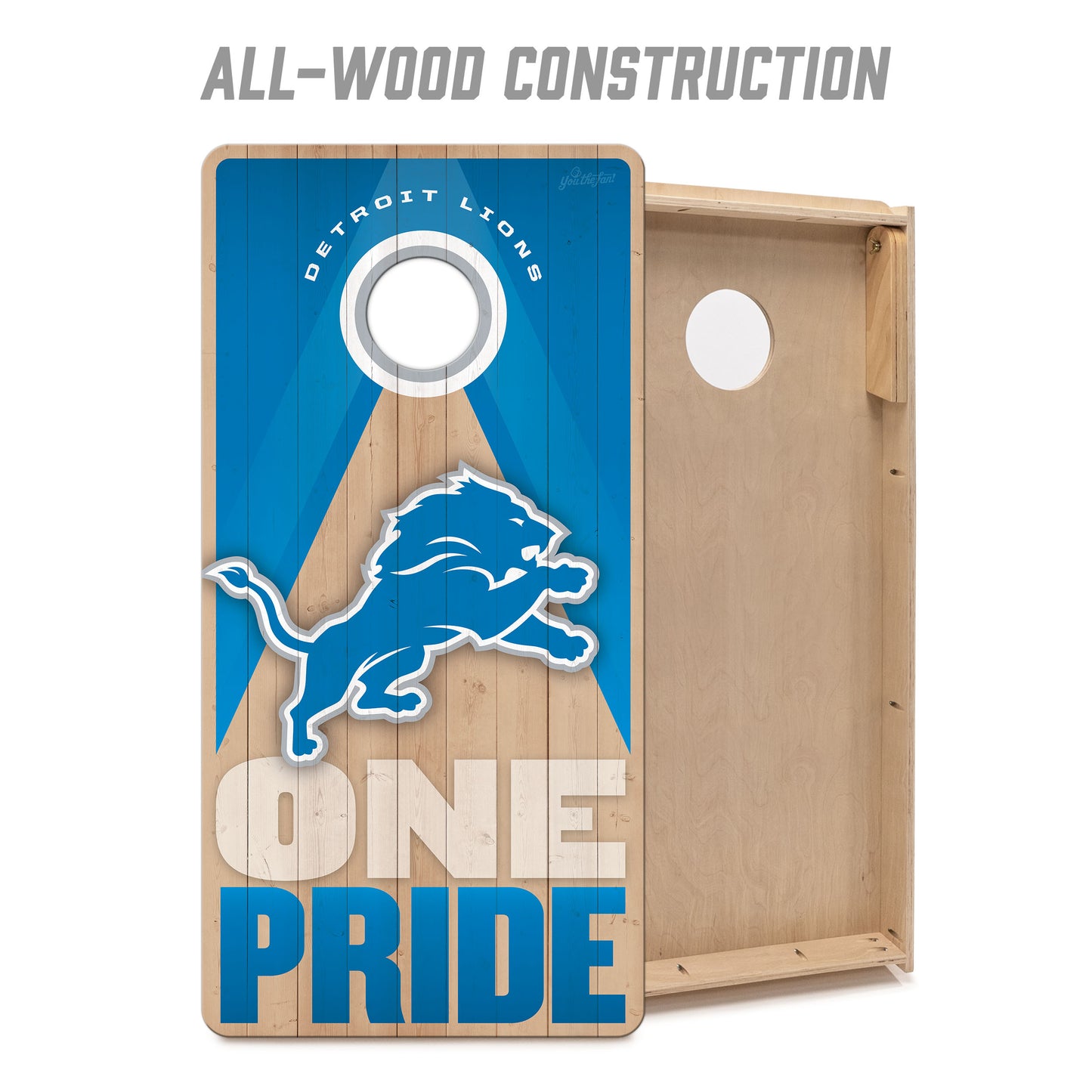 NFL Detroit Lions 2' x 4' All-Wood Cornhole Set