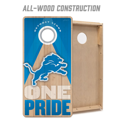 NFL Detroit Lions 2' x 4' All-Wood Cornhole Set