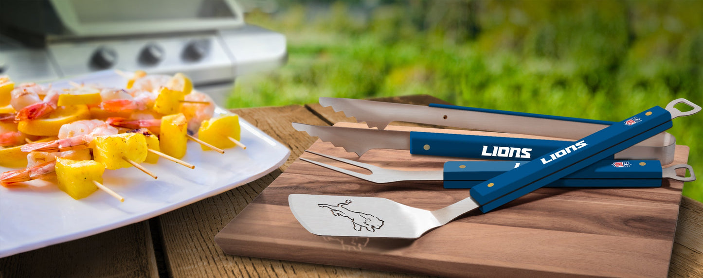 NFL Detroit Lions Spirit Series 3-Piece BBQ Set - Alt View 1