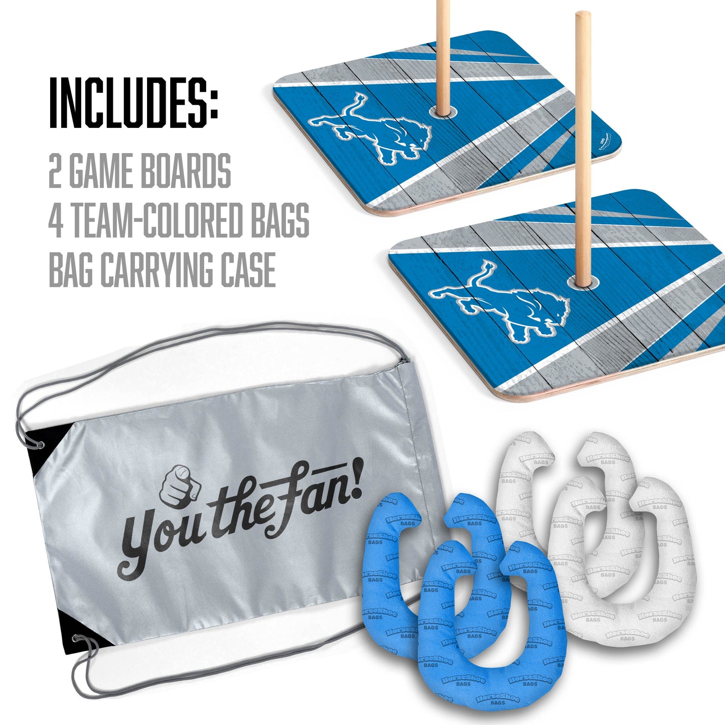 NFL Detroit Lions Horseshoe Bag Game