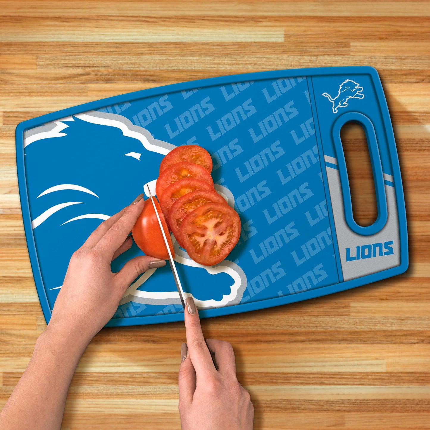 Detroit Lions Logo Series Cutting Board Alt 3