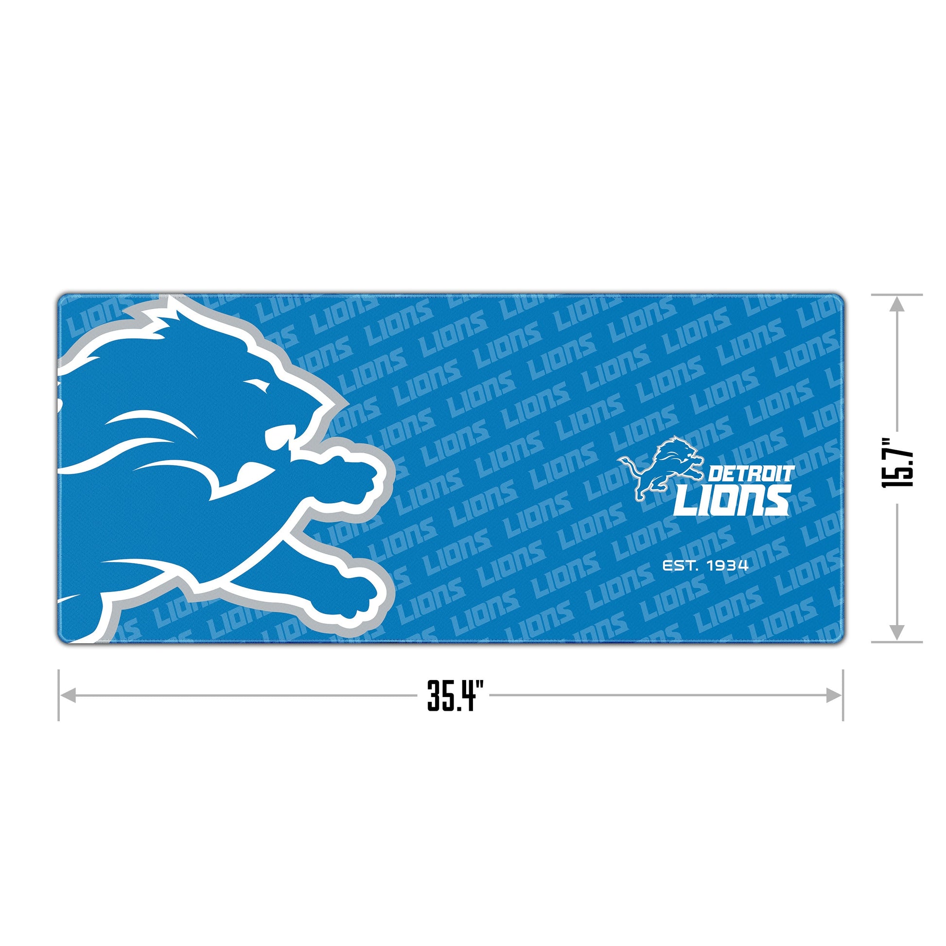 Detroit Lions Logo Series Desk Pad Alt 1