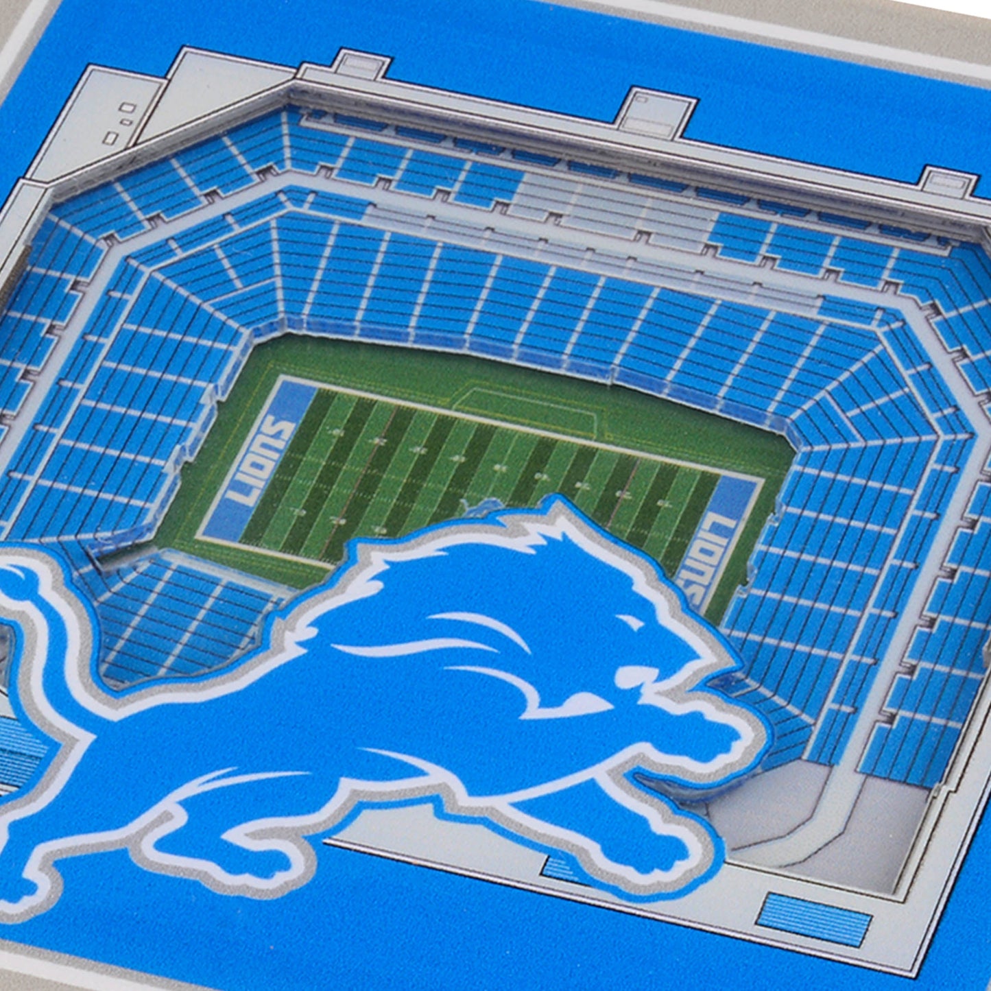 NFL Detroit Lions StadiumView Cribbage Game