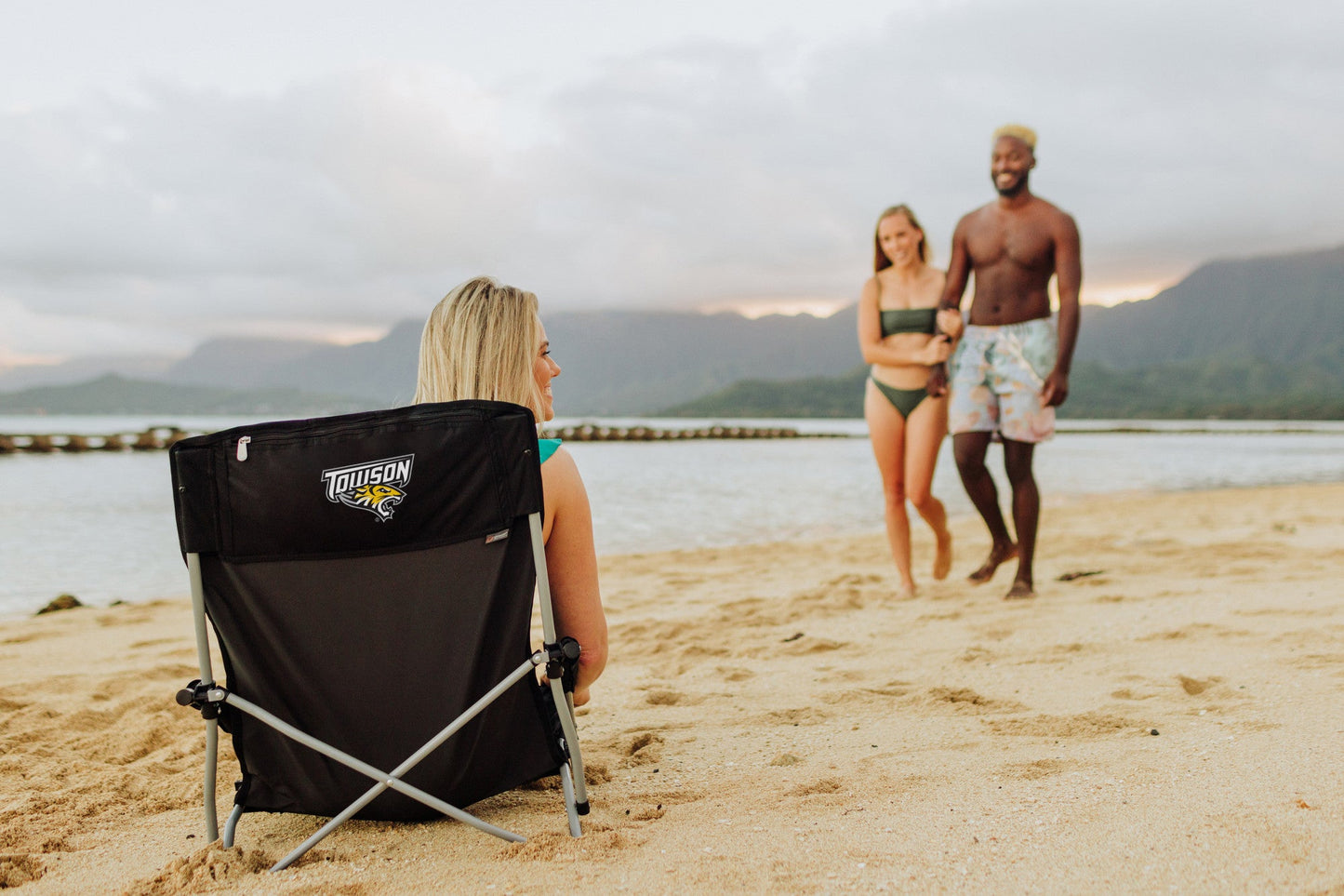 Towson University Tigers - Tranquility Beach Chair with Carry Bag