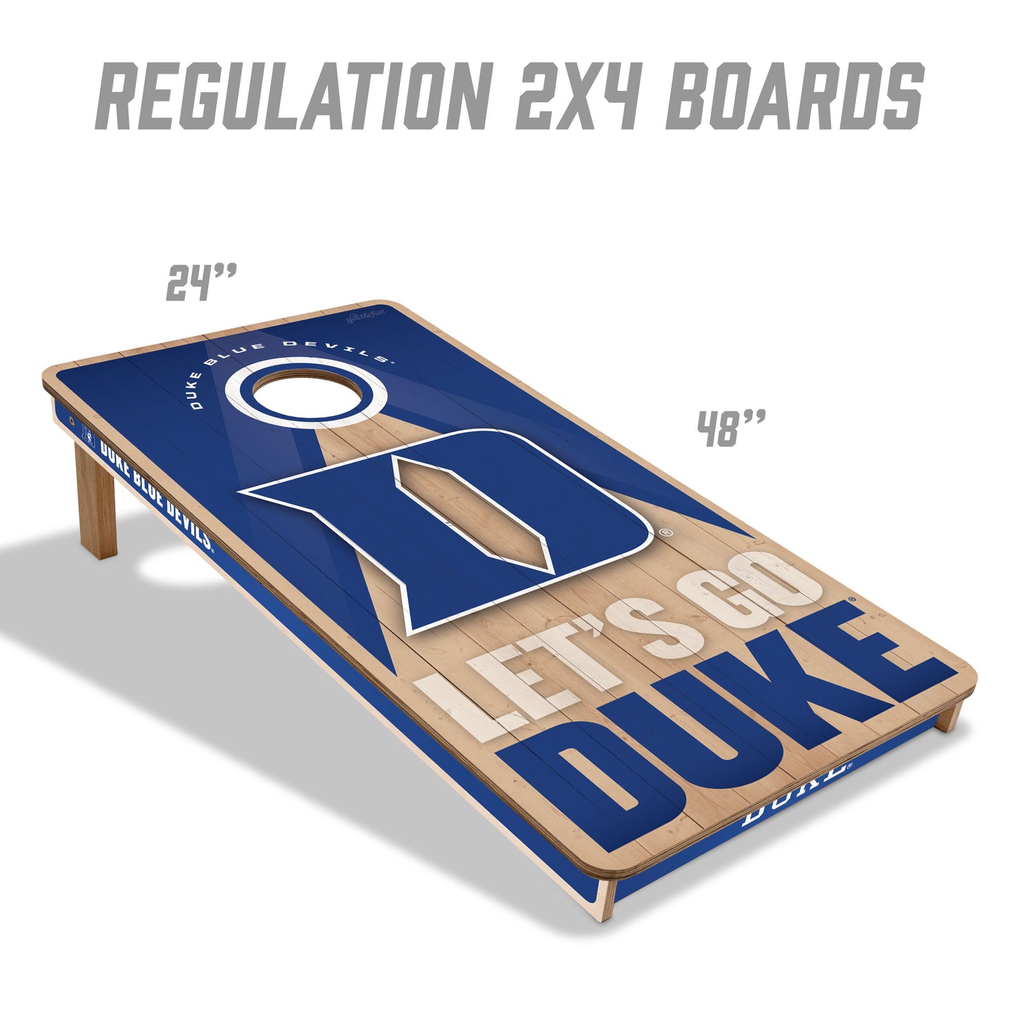 NCAA Duke Blue Devils 2' x 4' Slogan Series Cornhole