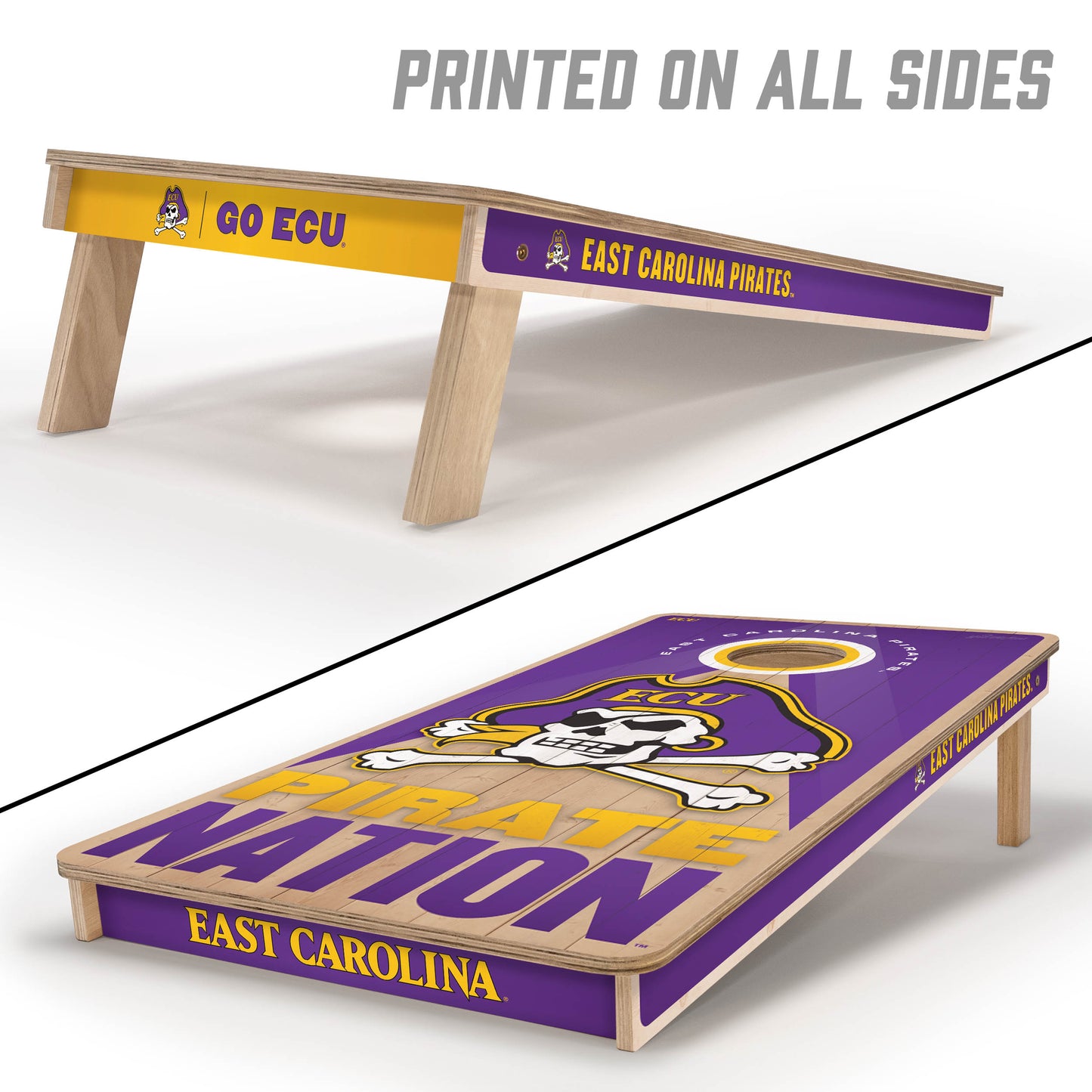 NCAA East Carolina Pirates 2' x 4' Slogan Series Cornhole