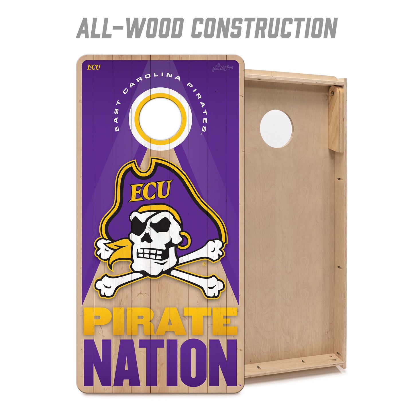 NCAA East Carolina Pirates 2' x 4' Slogan Series Cornhole