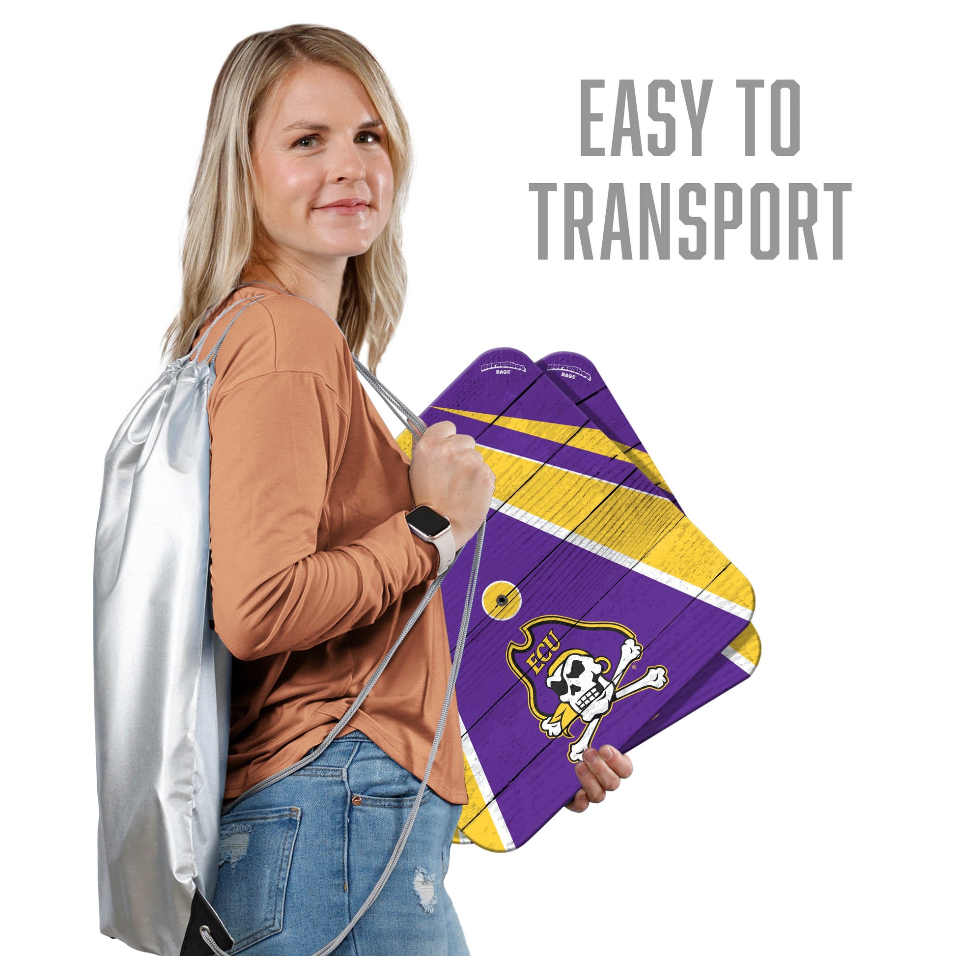 NCAA East Carolina Pirates Horseshoe Bag Game