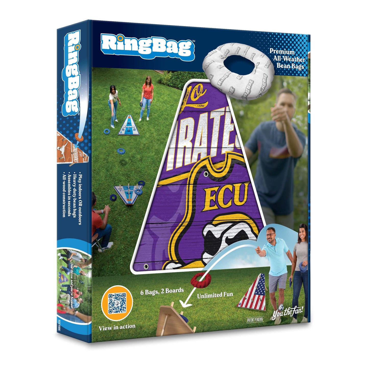 NCAA East Carolina Pirates Ringbag Outdoor Game