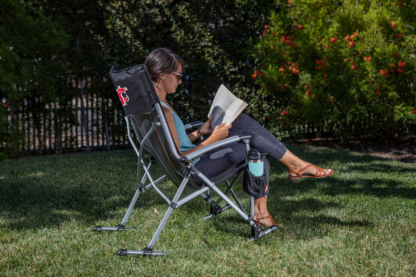 Washington State Cougars - Outdoor Rocking Camp Chair