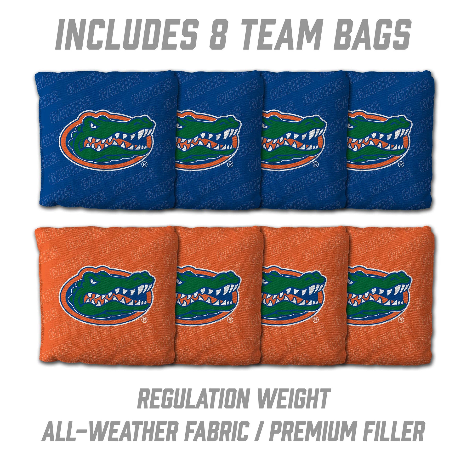 NCAA Florida Gators 2' X 3' All-Wood Cornhole Set - Alt 3