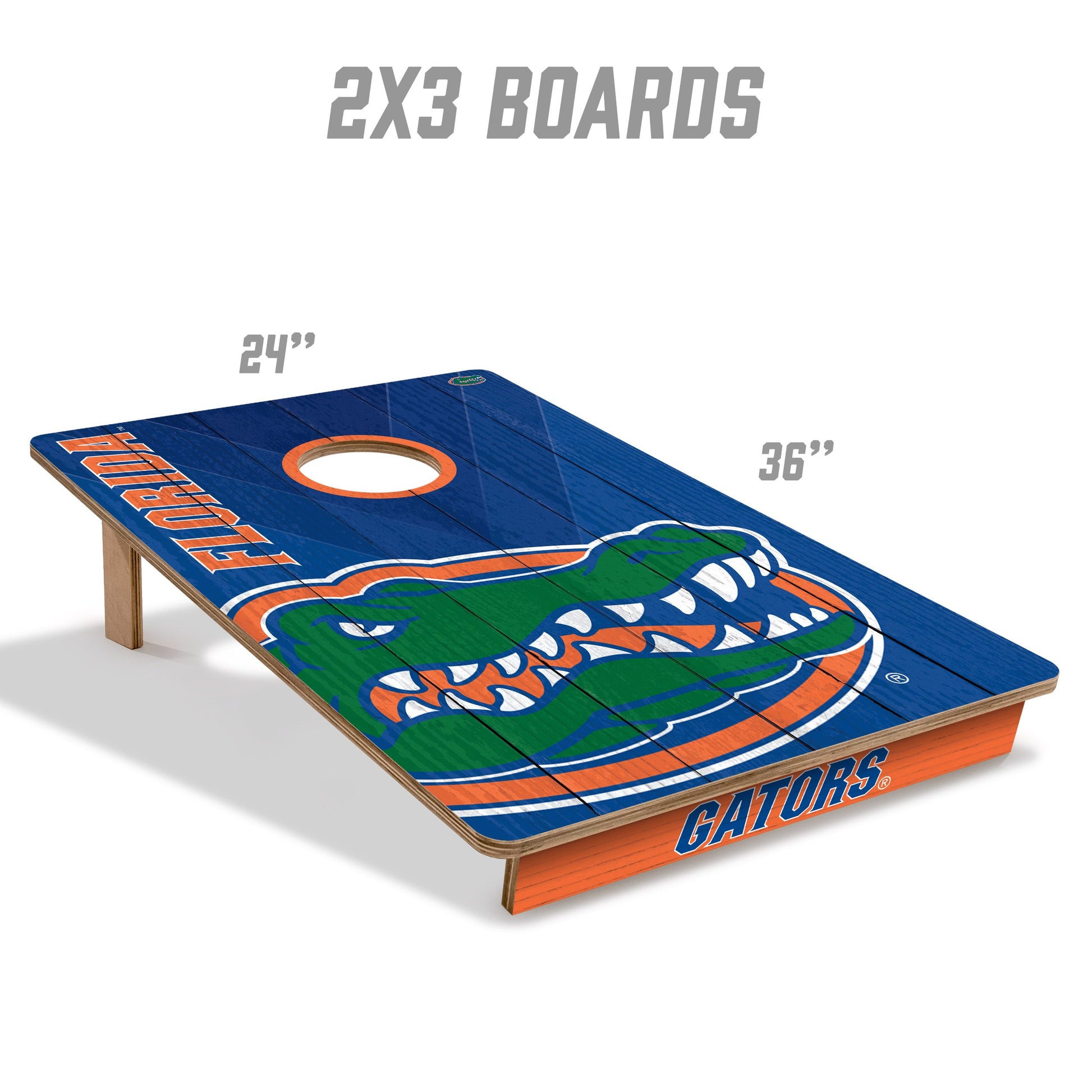 NCAA Florida Gators 2' X 3' All-Wood Cornhole Set - Alt 4