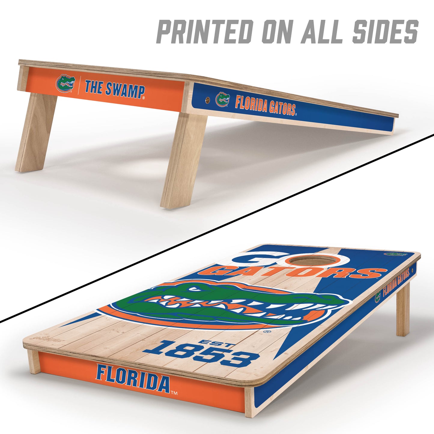 NCAA Florida Gators 2' x 4' All-Wood Cornhole Set