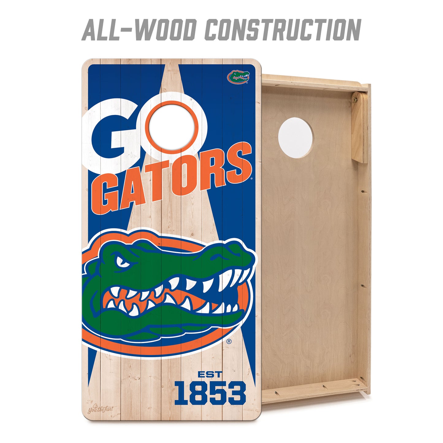 NCAA Florida Gators 2' x 4' All-Wood Cornhole Set