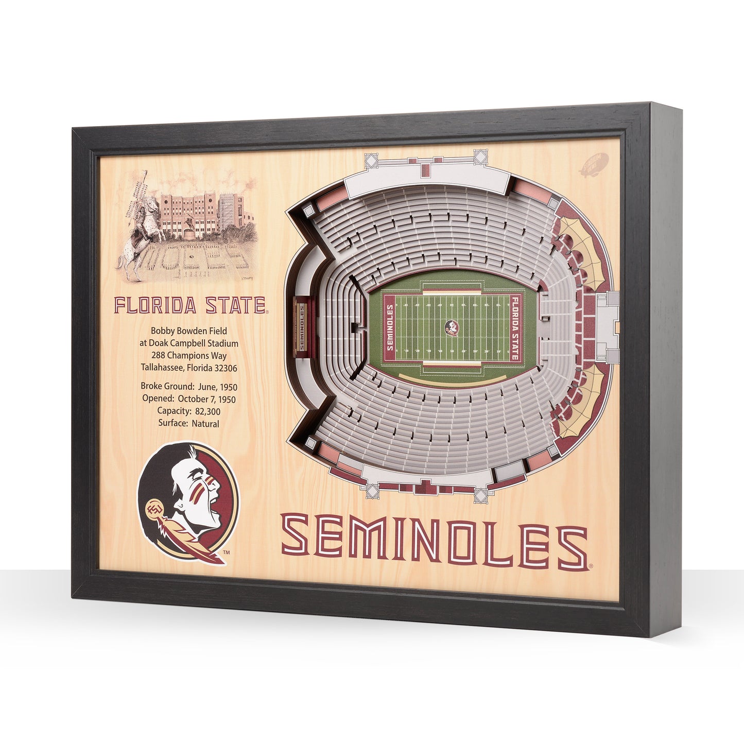 NCAA Florida State Seminoles 25-Layer StadiumView Wallart
