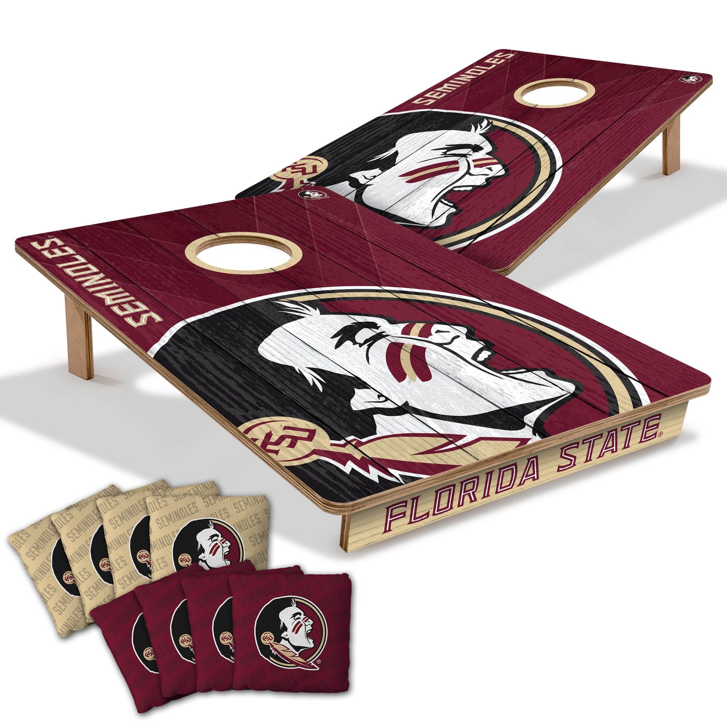 NCAA Florida State Seminoles 2' X 3' All-Wood Cornhole Set-main