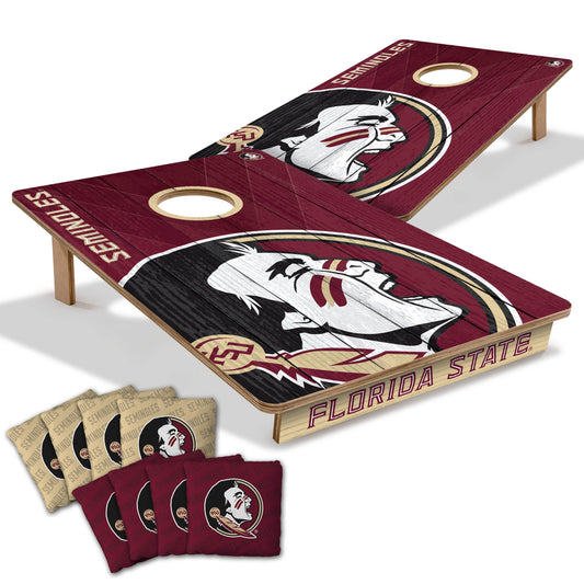 NCAA Florida State Seminoles 2' X 3' All-Wood Cornhole Set-main