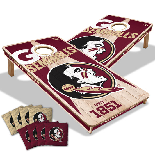 NCAA Florida State Seminoles 2' x 4' All-Wood Cornhole Set