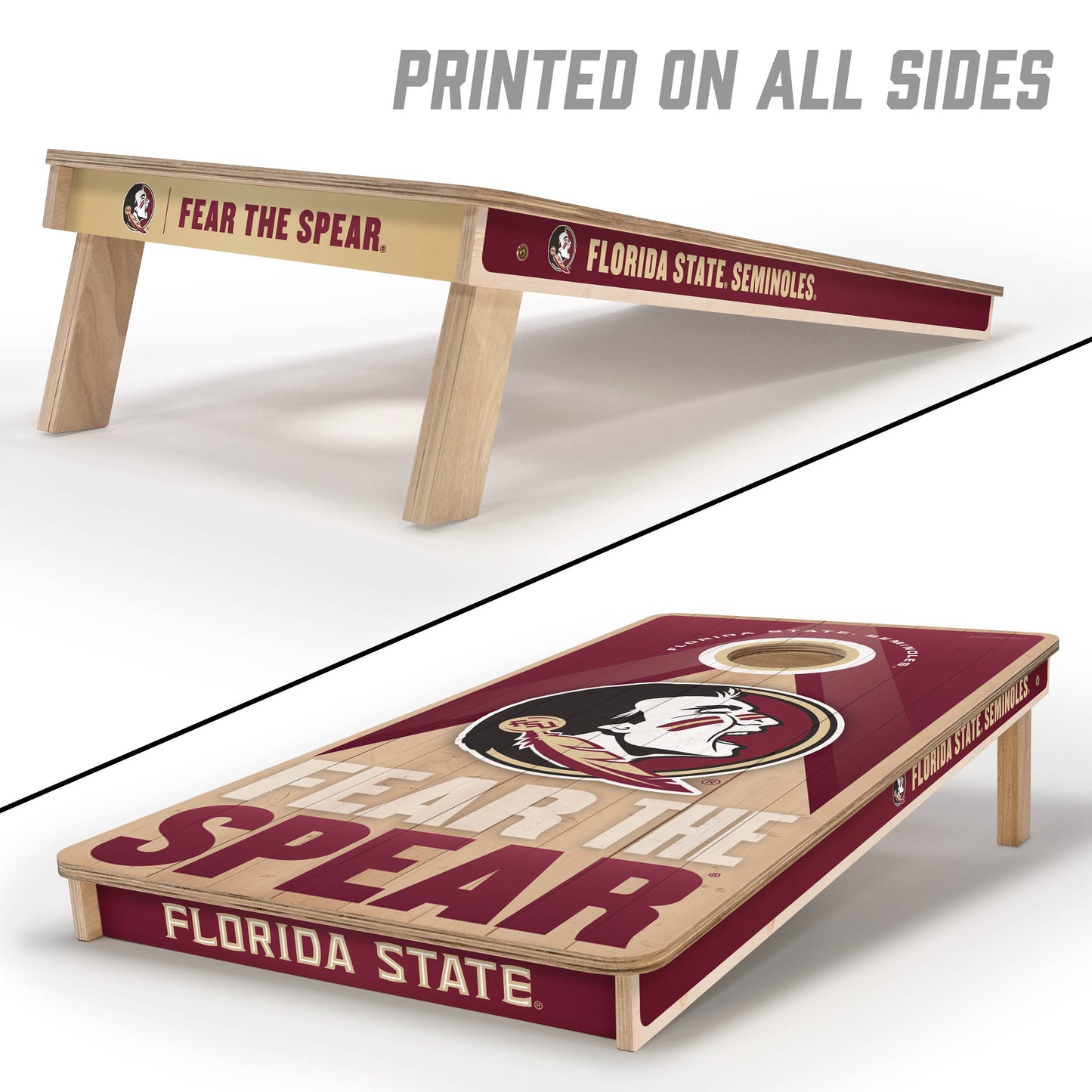 NCAA Florida State Seminoles 2' x 4' Slogan Series Cornhole
