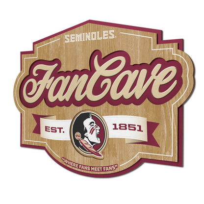 Florida State Seminoles Fan Cave Sign